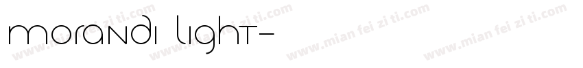 morandi light字体转换